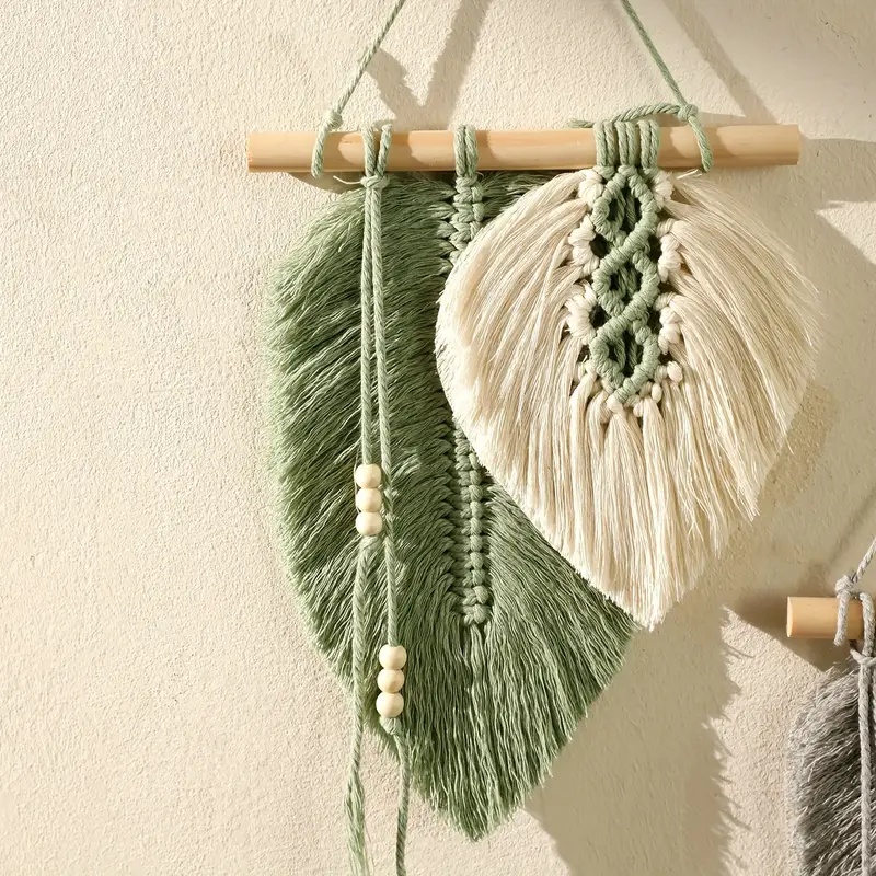 Handmade Macrame Leaf Wall Han - Macrame Wall Hanging recension och pris