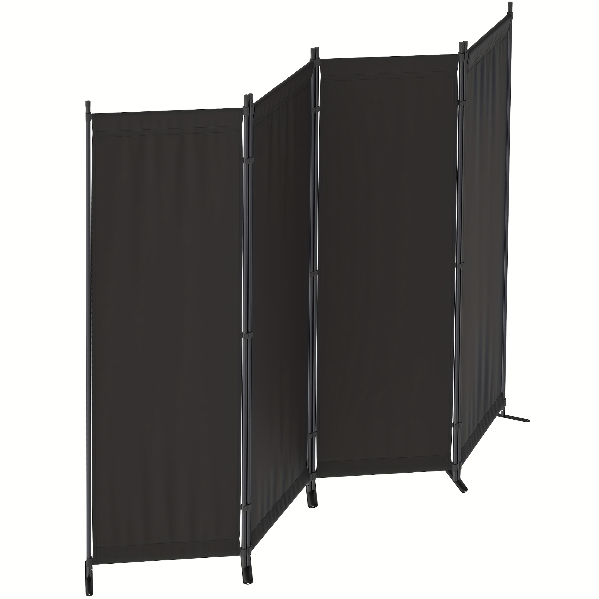 4-Panel Modern Black Privacy S - Room Divider Screen recension och pris