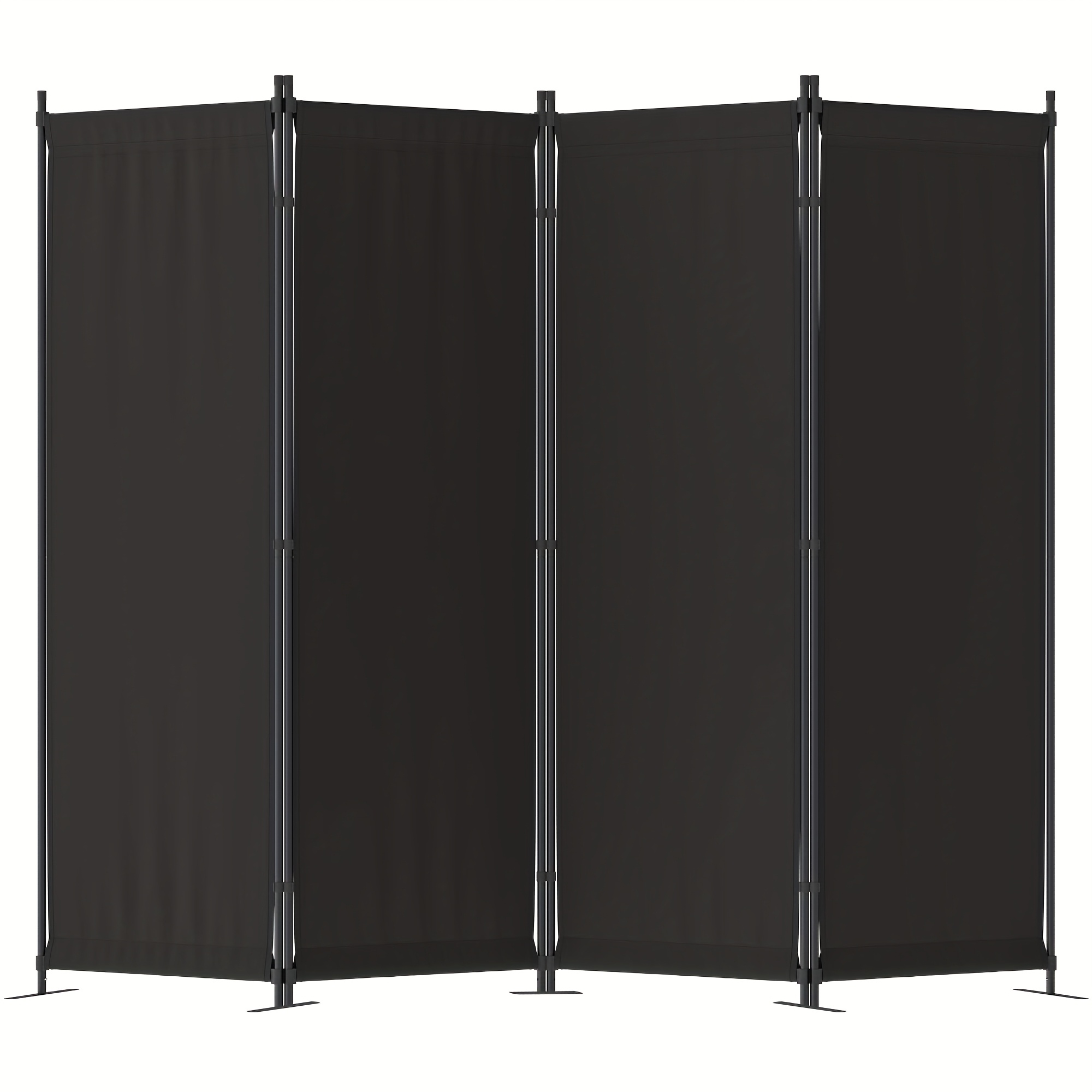 4-Panel Modern Black Privacy S - Room Divider Screen recension och pris
