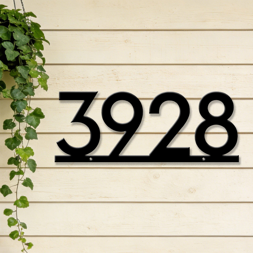 Custom Metal House Number Sign - Home Decor Nearby recension och pris
