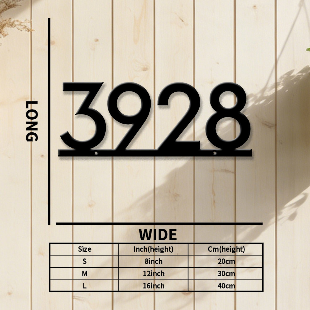 Custom Metal House Number Sign - Home Decor Nearby recension och pris