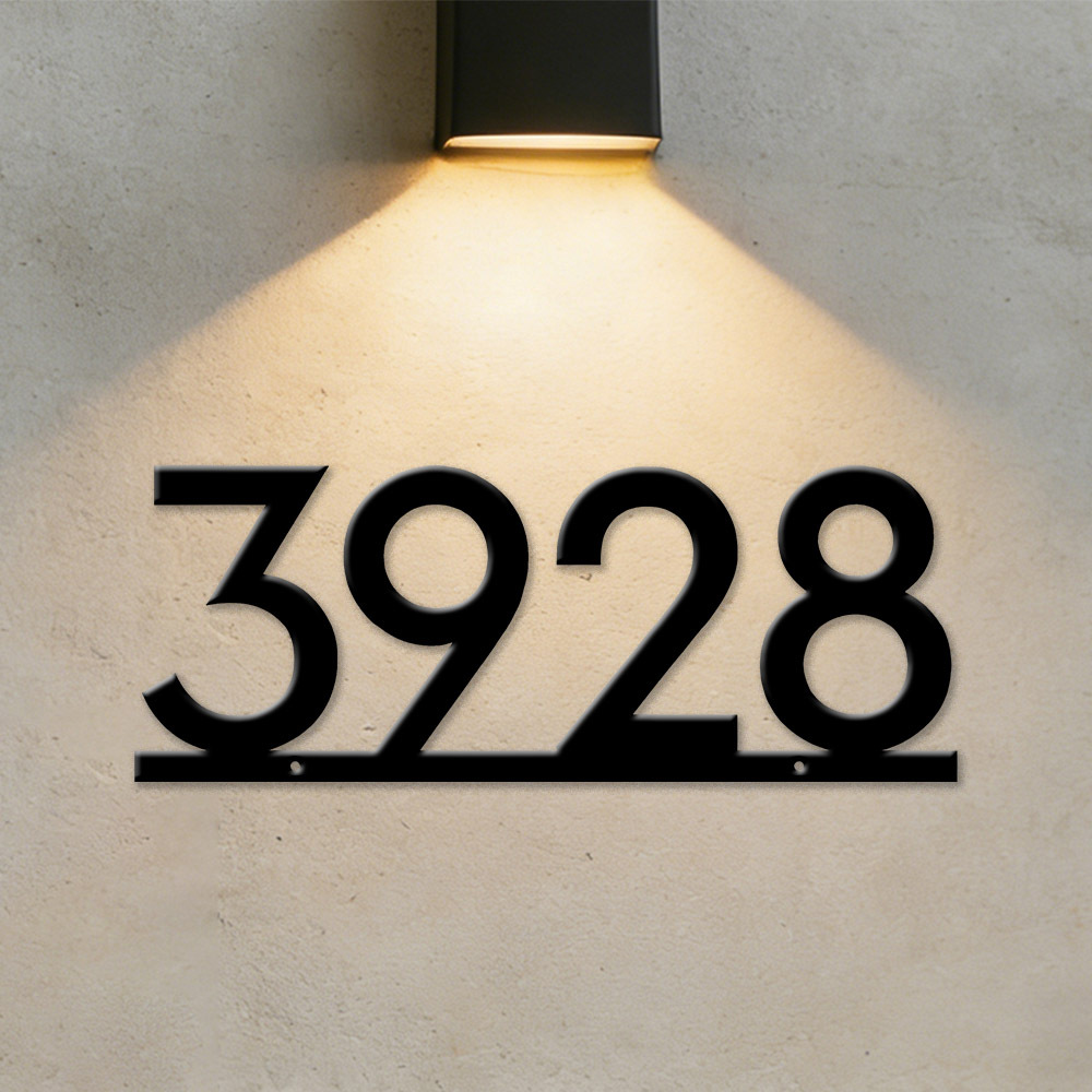 Custom Metal House Number Sign - Home Decor Nearby recension och pris