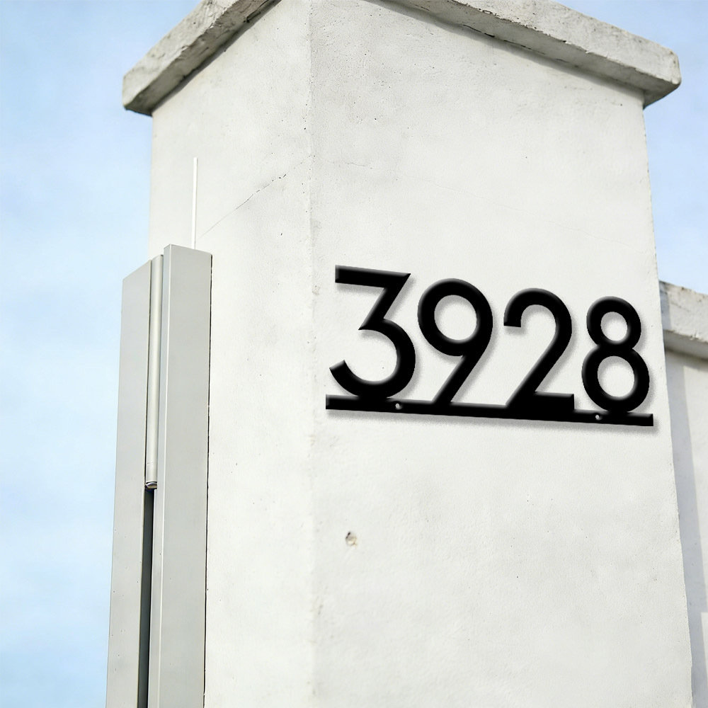 Custom Metal House Number Sign - Home Decor Nearby recension och pris