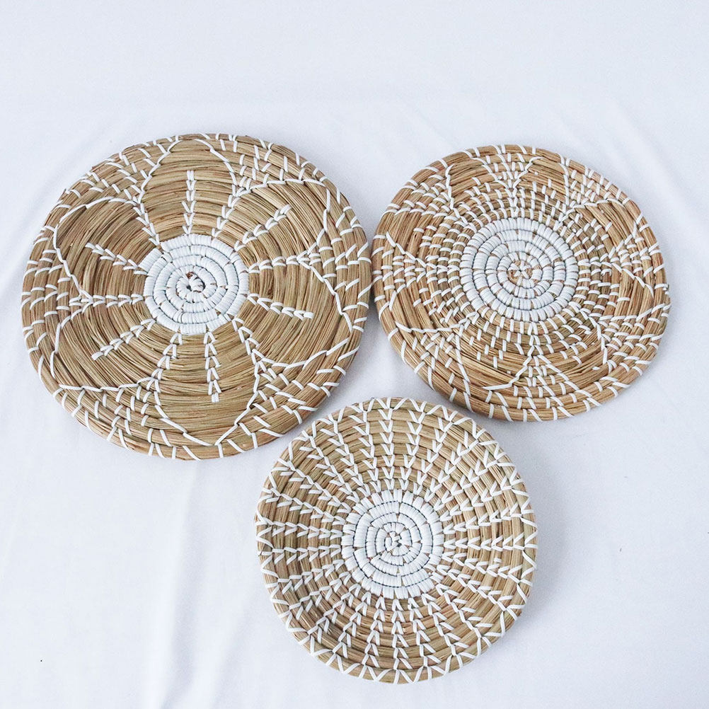 3pcs Bohemia Style Woven Baske - Woven Wall Basket recension och pris