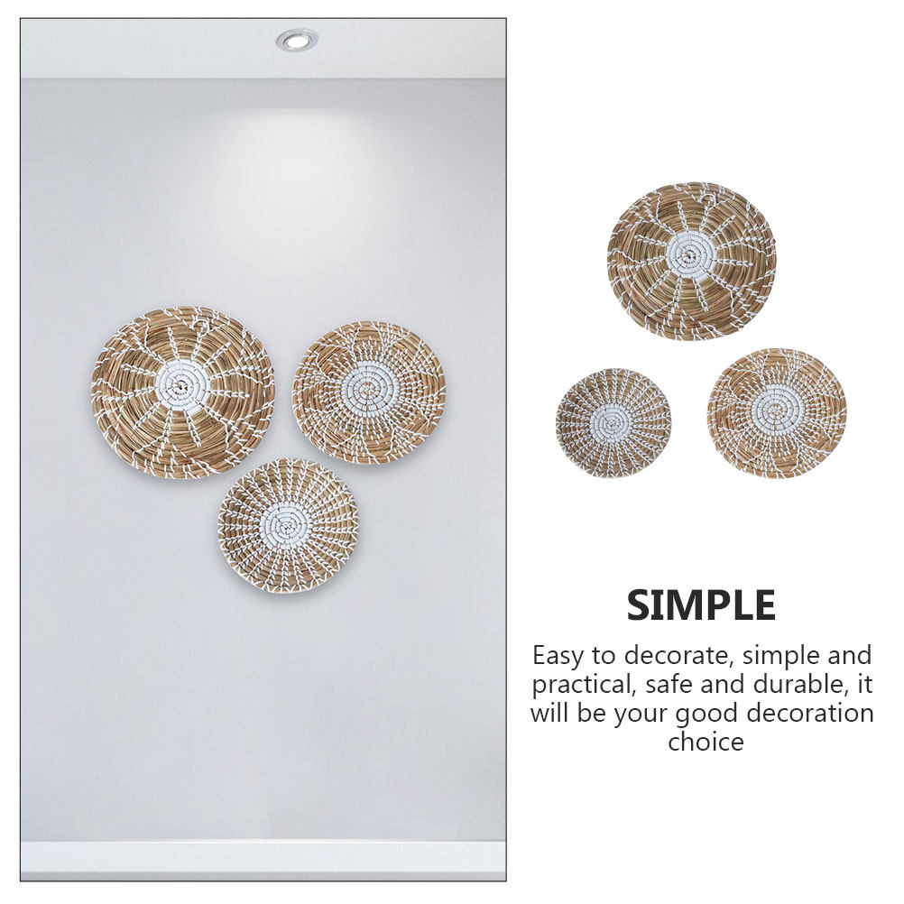 3pcs Bohemia Style Woven Baske - Woven Wall Basket recension och pris