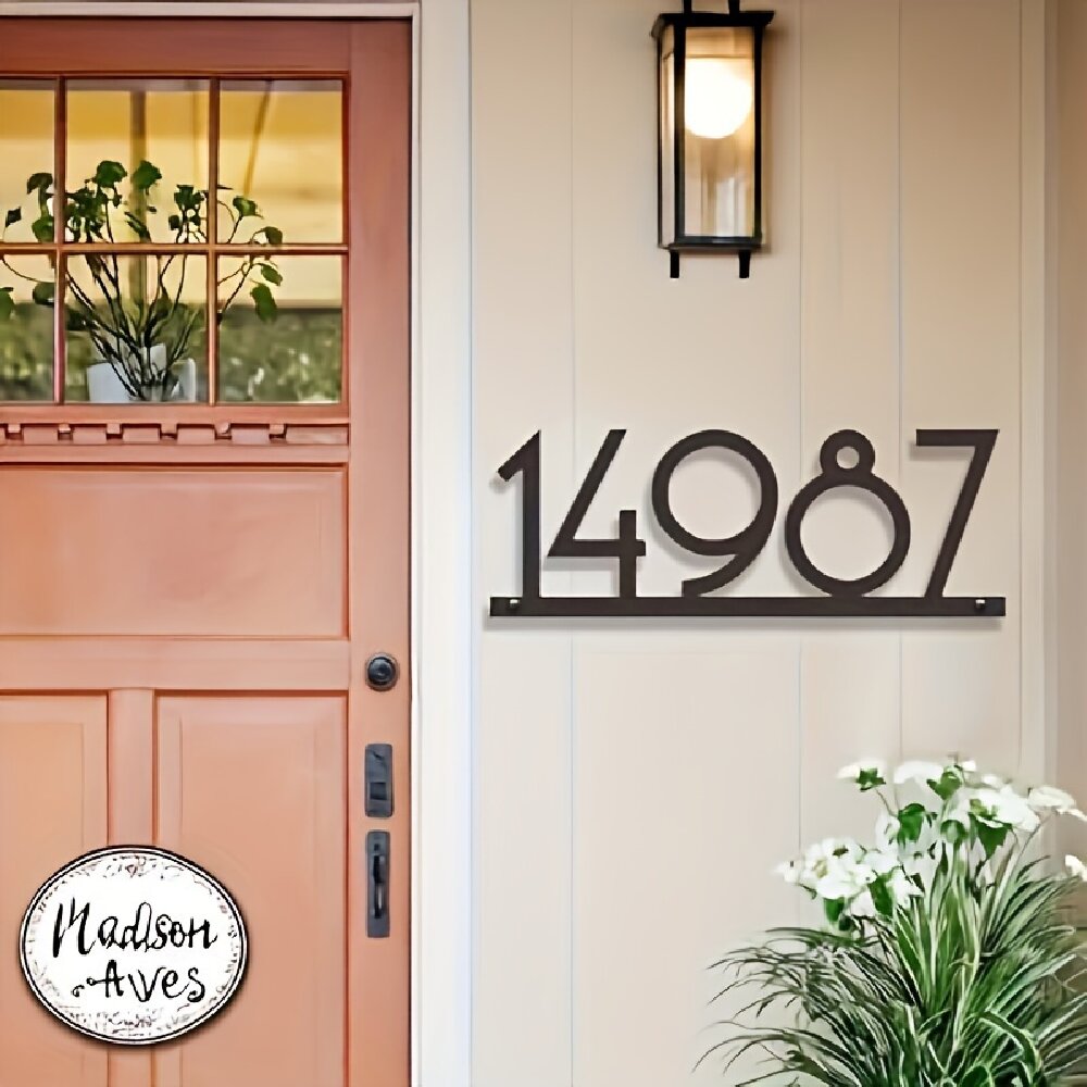 Custom Metal Address Number Si - Home Decor Nearby recension och pris
