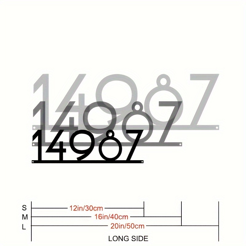 Custom Metal Address Number Si - Home Decor Nearby recension och pris