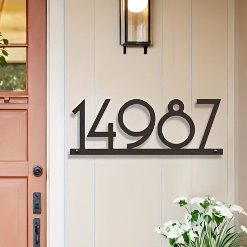 Custom Metal Address Number Si - Home Decor Nearby recension och pris