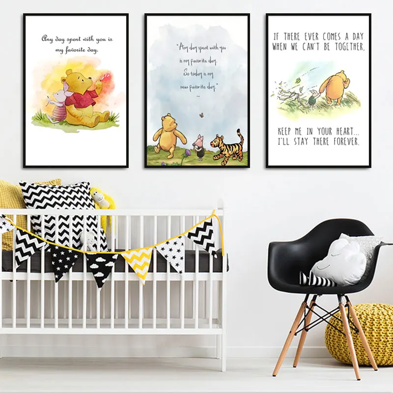 Disney Watercolor Winnie The P - Home Decor Disney recension och pris