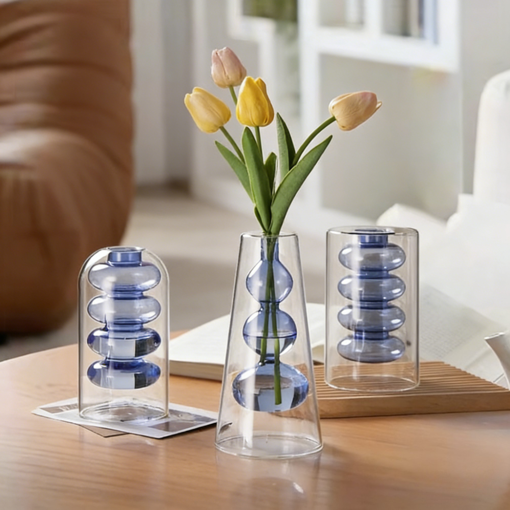 Creative Nordic Colorful Doubl - Glass Vase Nordic recension och pris