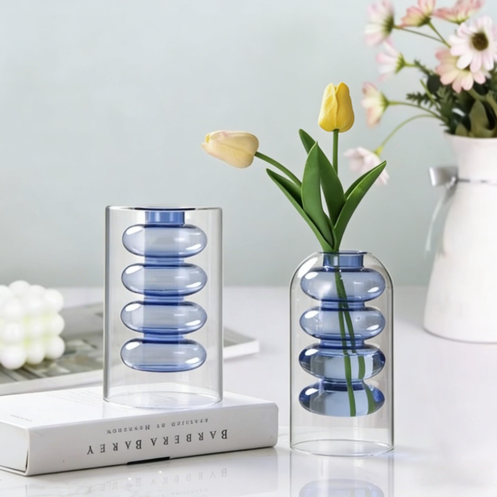 Creative Nordic Colorful Doubl - Glass Vase Nordic recension och pris