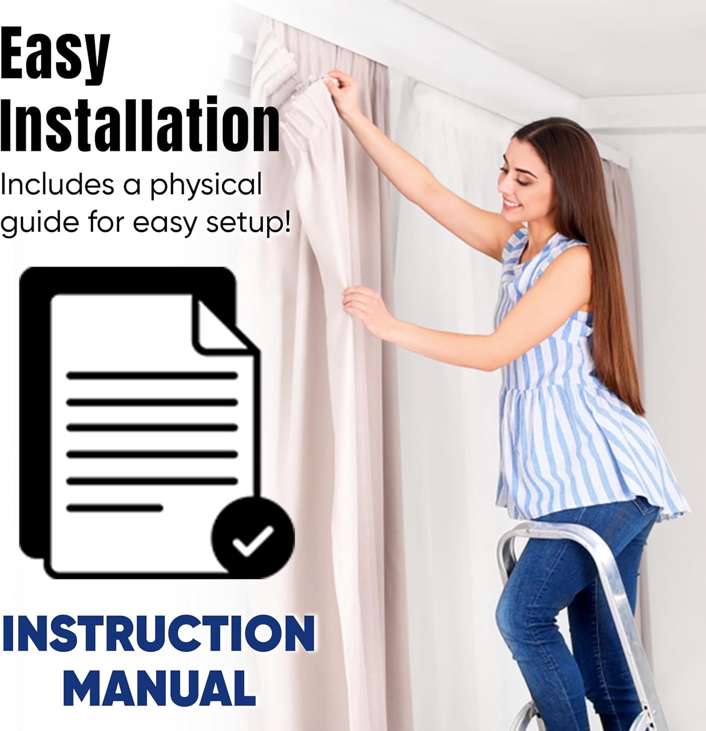 Premium Heavy-Duty Ceiling & W - Blackout Curtains recension och pris