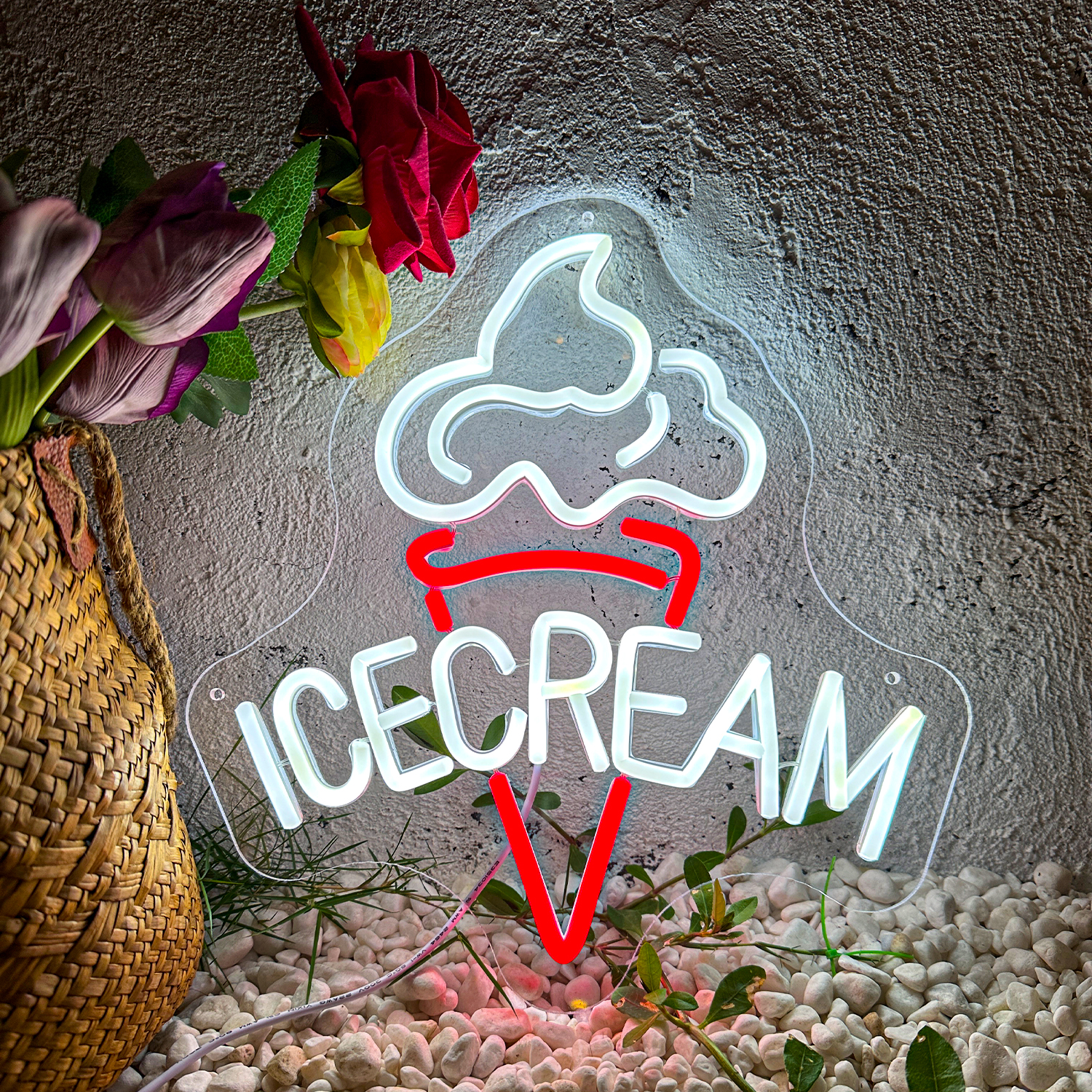 Ice Cream Neon Sign Home Decor - Home Decor Location recension och pris