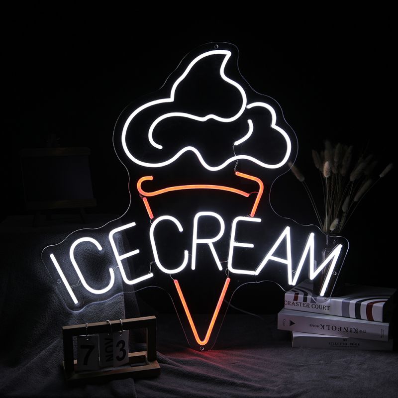 Ice Cream Neon Sign Home Decor - Home Decor Location recension och pris