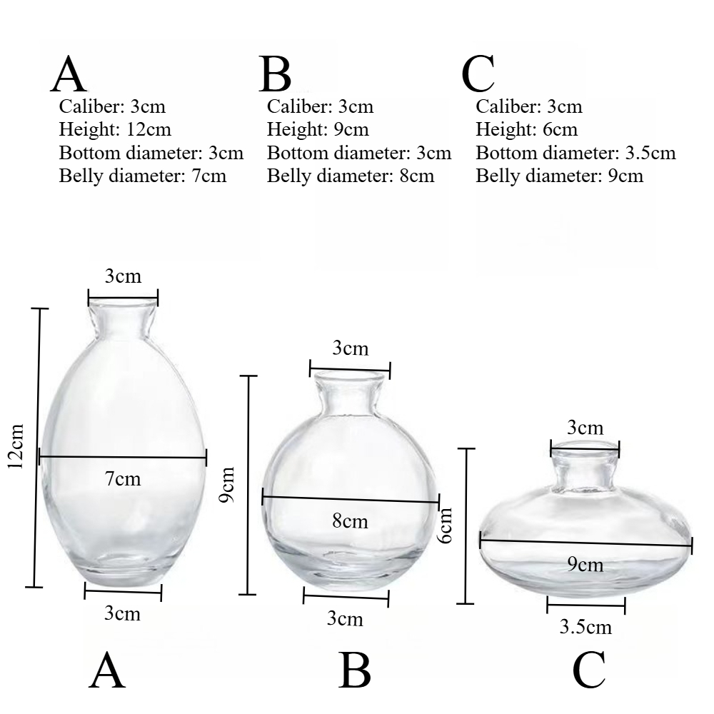 Nordic Transparent Glass Vase  - Glass Vase Nordic recension och pris