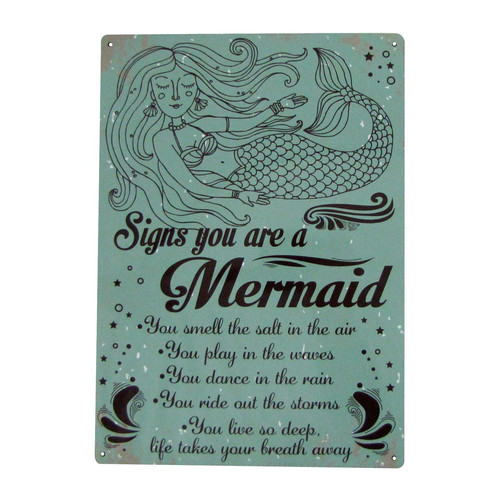 Metal You Are Mermaid  Nautica - Home Decor Nautical recension och pris