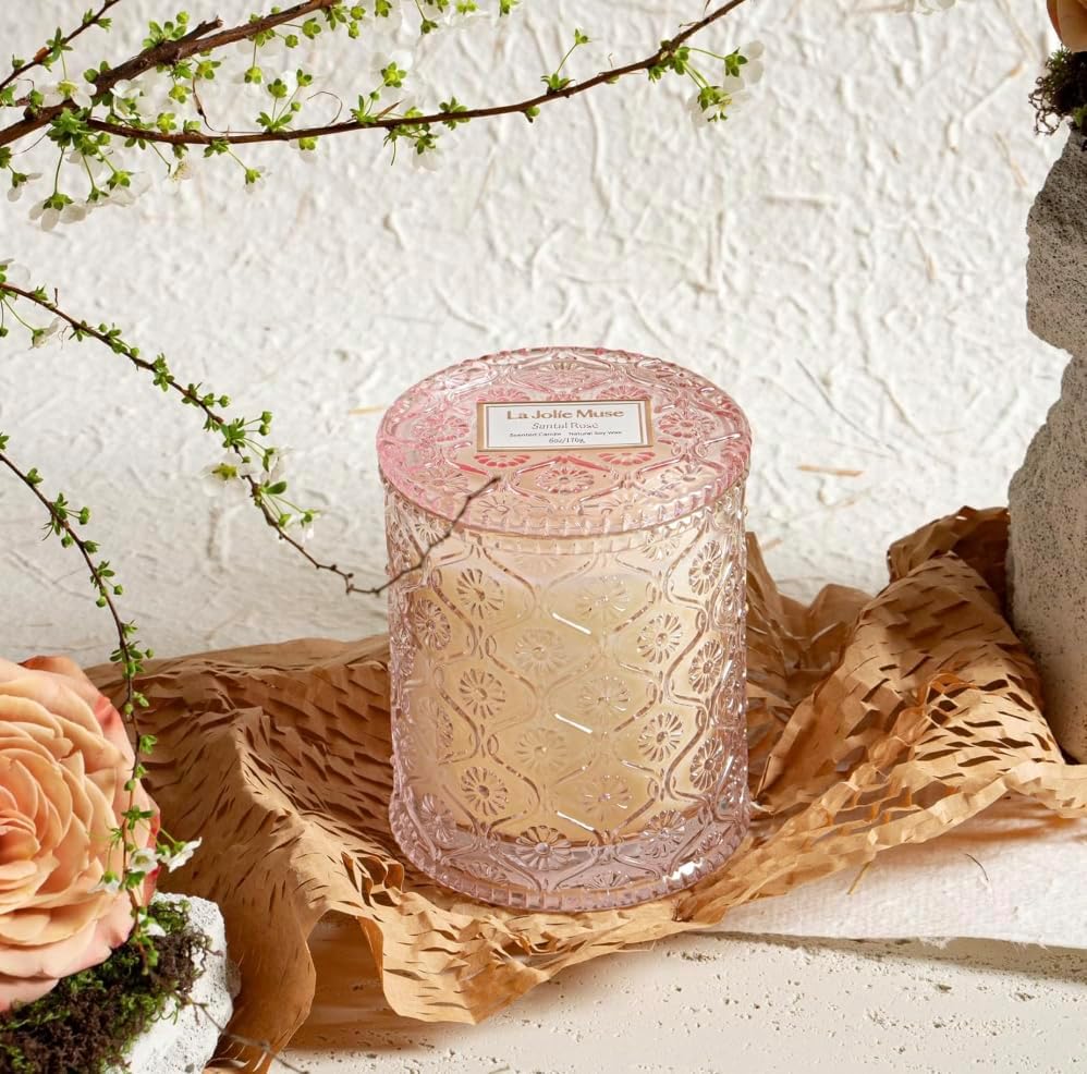 Santal Rose Scented Candle wit - Home Decor Free Images recension och pris