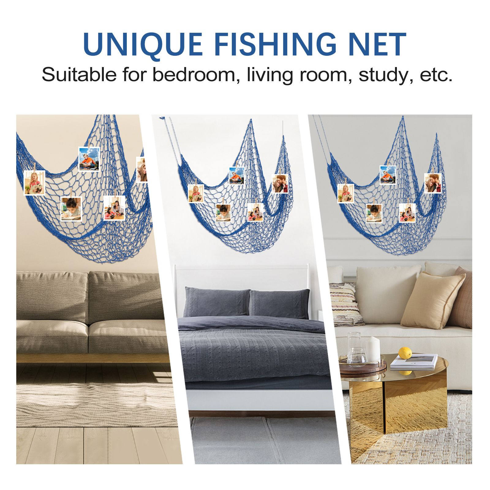 Unique Fishing Net Decoration  - Home Decor Nautical recension och pris