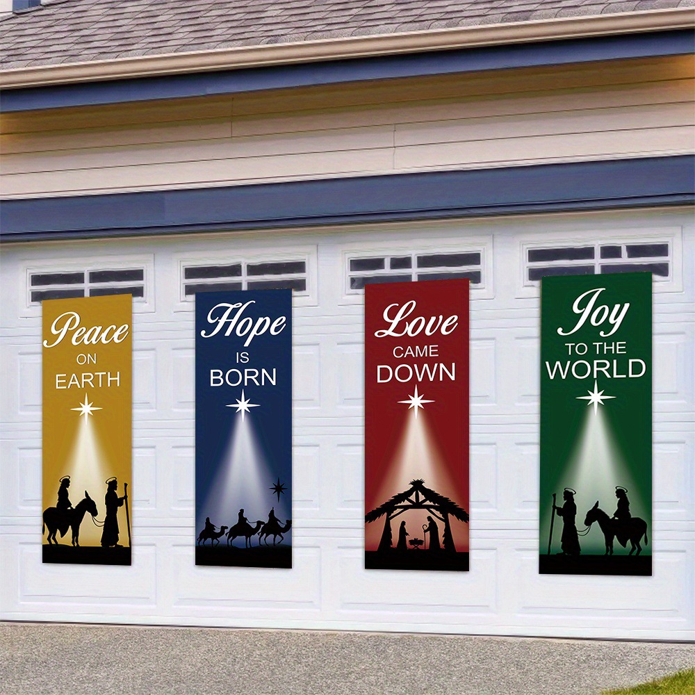 4-Piece Christmas-Themed Banne - Home Decor Location recension och pris