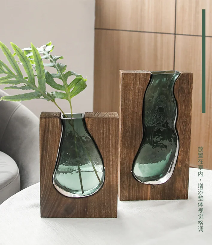 Glass Vase with Nordic Log Sol - Glass Vase Nordic recension och pris