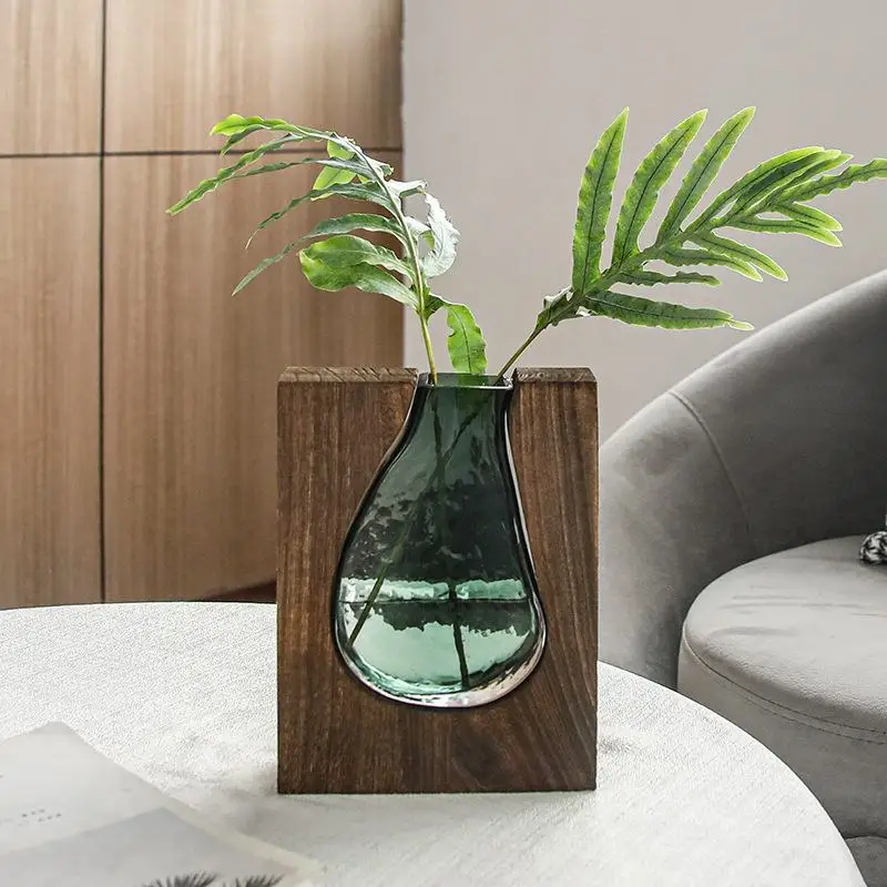 Glass Vase with Nordic Log Sol - Glass Vase Nordic recension och pris