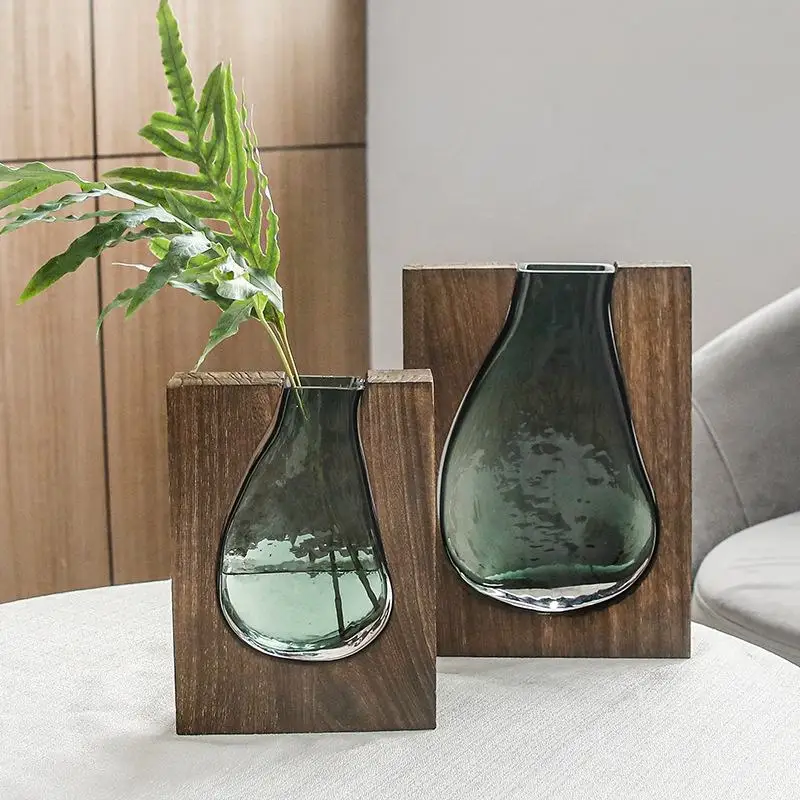Glass Vase with Nordic Log Sol - Glass Vase Nordic recension och pris