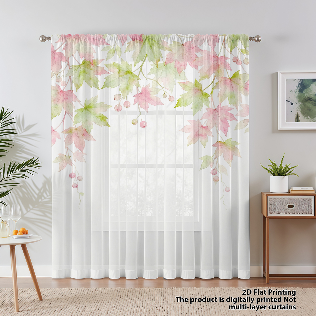 Flower Series Sheer Curtain, G - Home Decor Youtube recension och pris