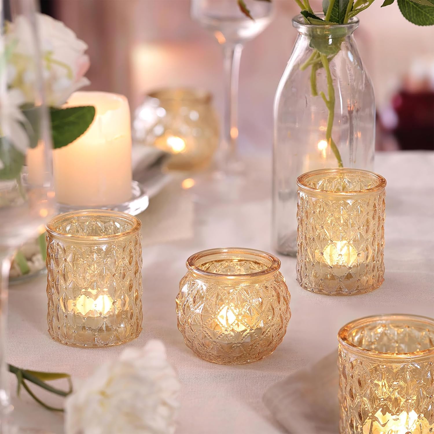 Gold Votive Candle Holders for - Home Decor Free Images recension och pris
