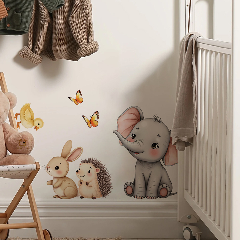 Cartoon Animal Wall Sticker -  - Flooring Home Decor recension och pris