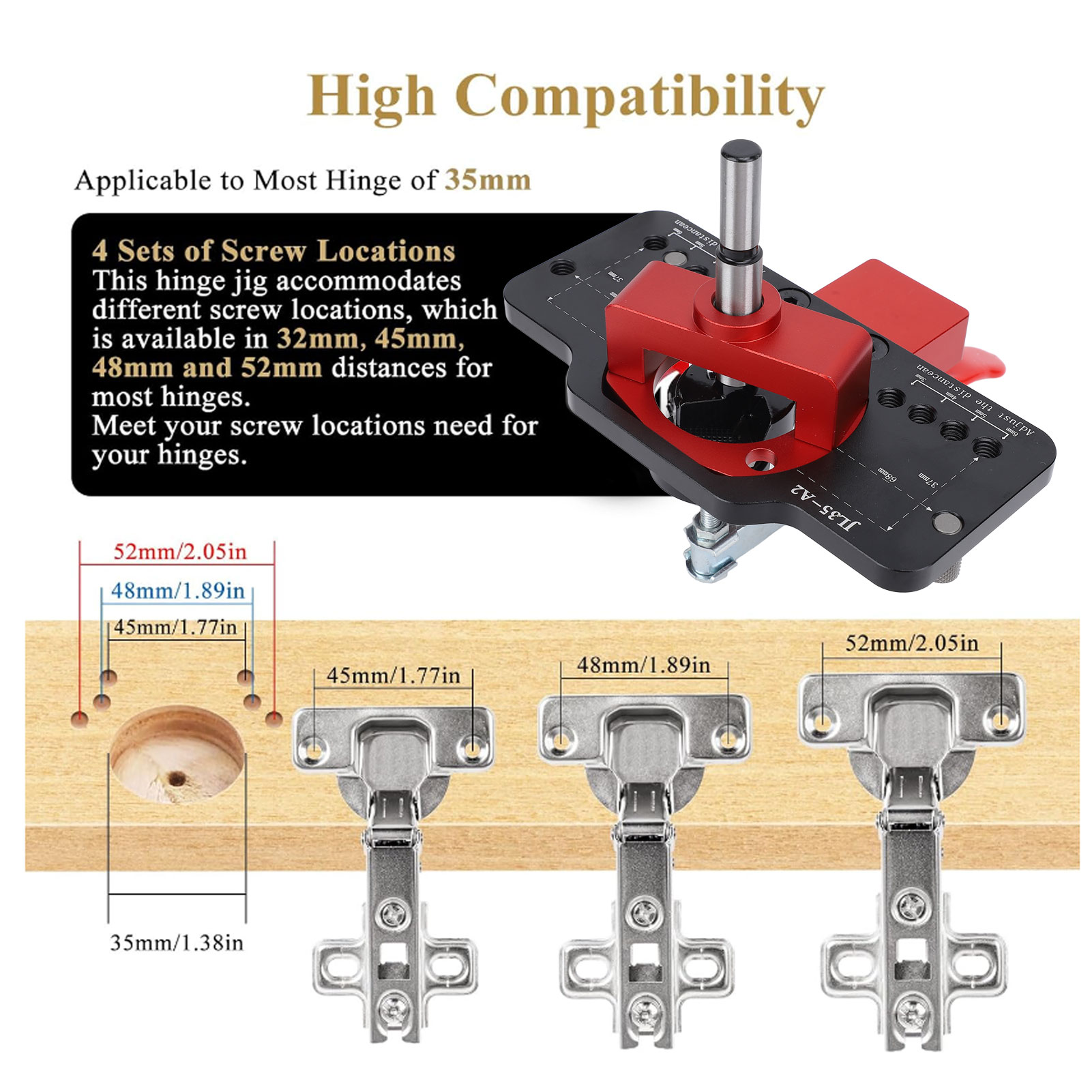 Cabinet Hinge Drilling Locator - Home Decor Location recension och pris