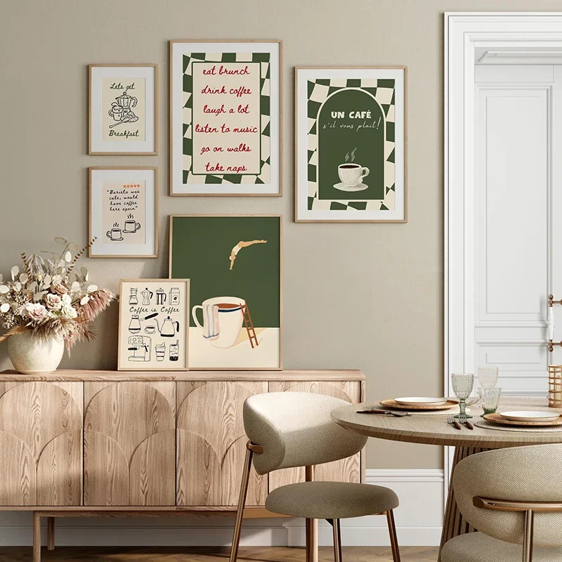 Abstract Funny Coffee Club Ser - Home Decor Youtube recension och pris