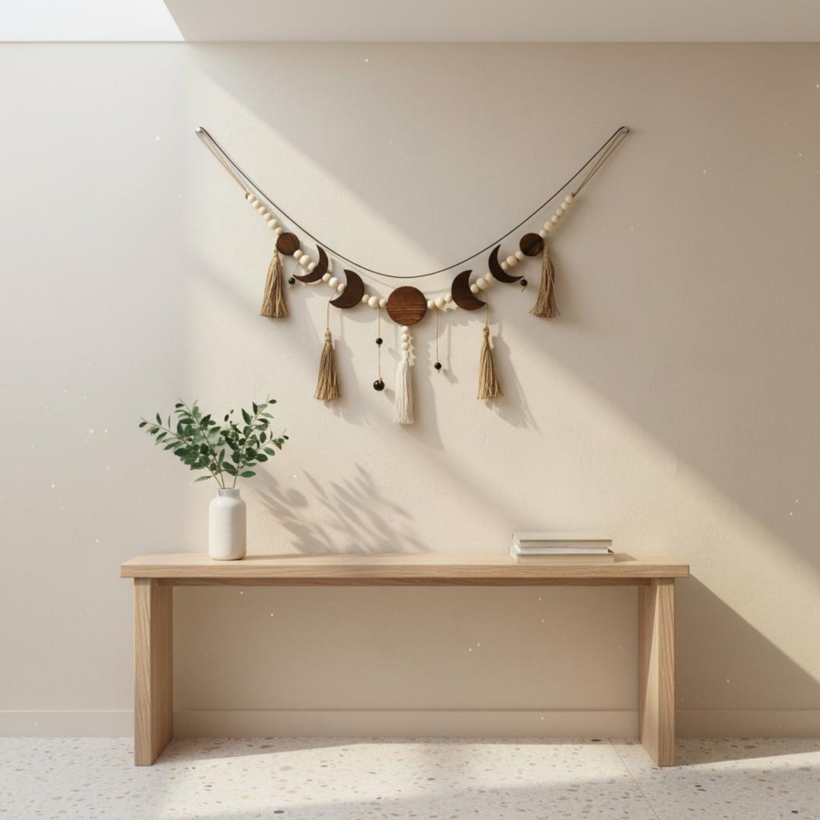 Macrame Moon Wall Hanging Hand - Macrame Wall Hanging recension och pris