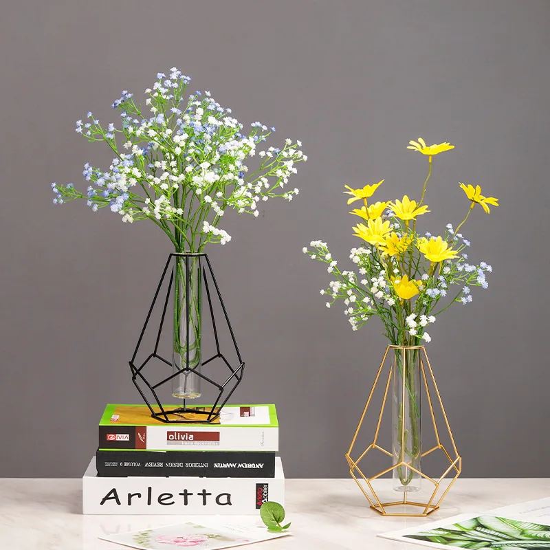 Nordic Simple Golden Glass Vas - Glass Vase Nordic recension och pris