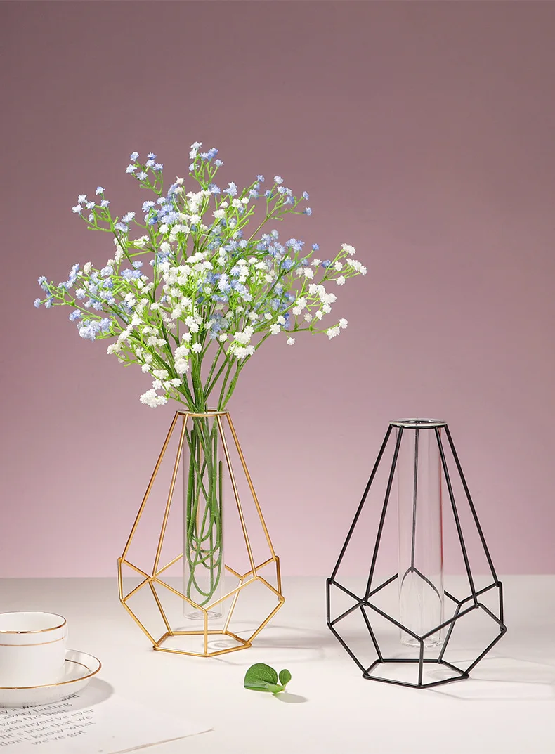 Nordic Simple Golden Glass Vas - Glass Vase Nordic recension och pris