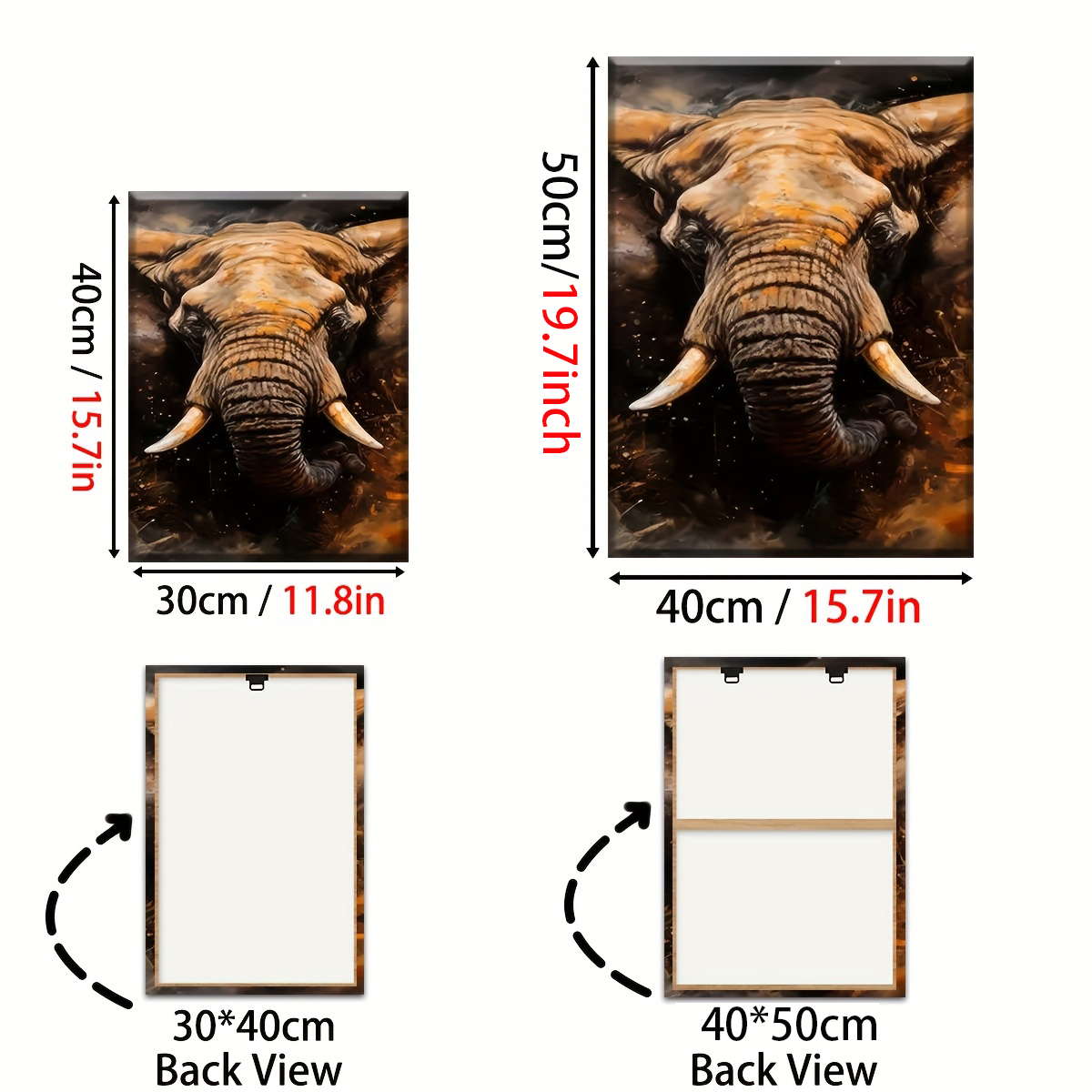 Retro Style Elephant Animal Ab - Home Decor Mirror recension och pris