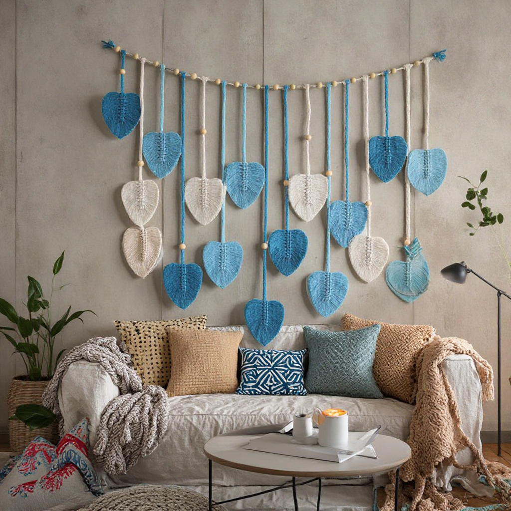 Large Macrame Handmade Fiber L - Macrame Wall Hanging recension och pris