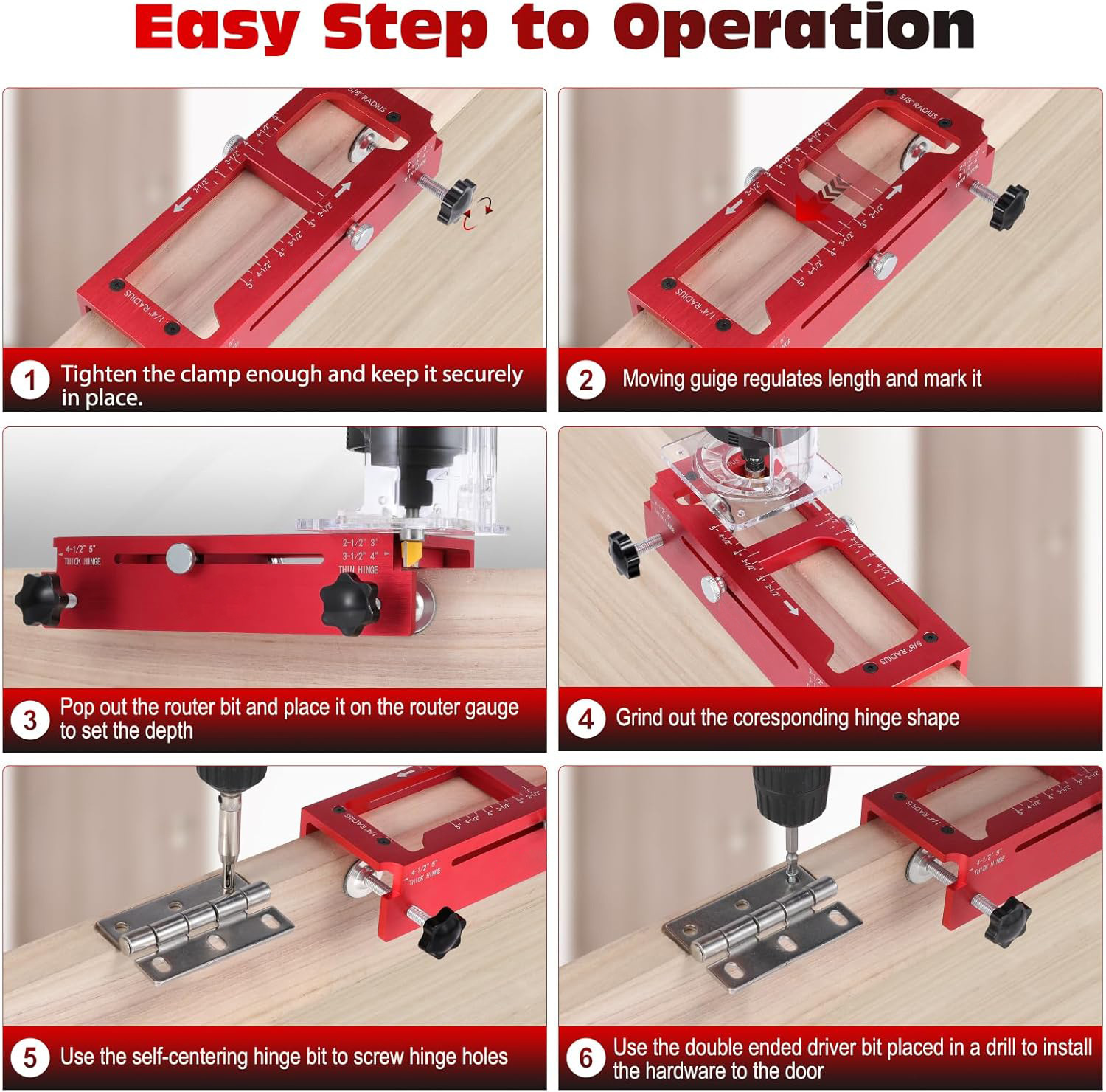 Aluminum alloy door hinge inst - Home Decor Location recension och pris