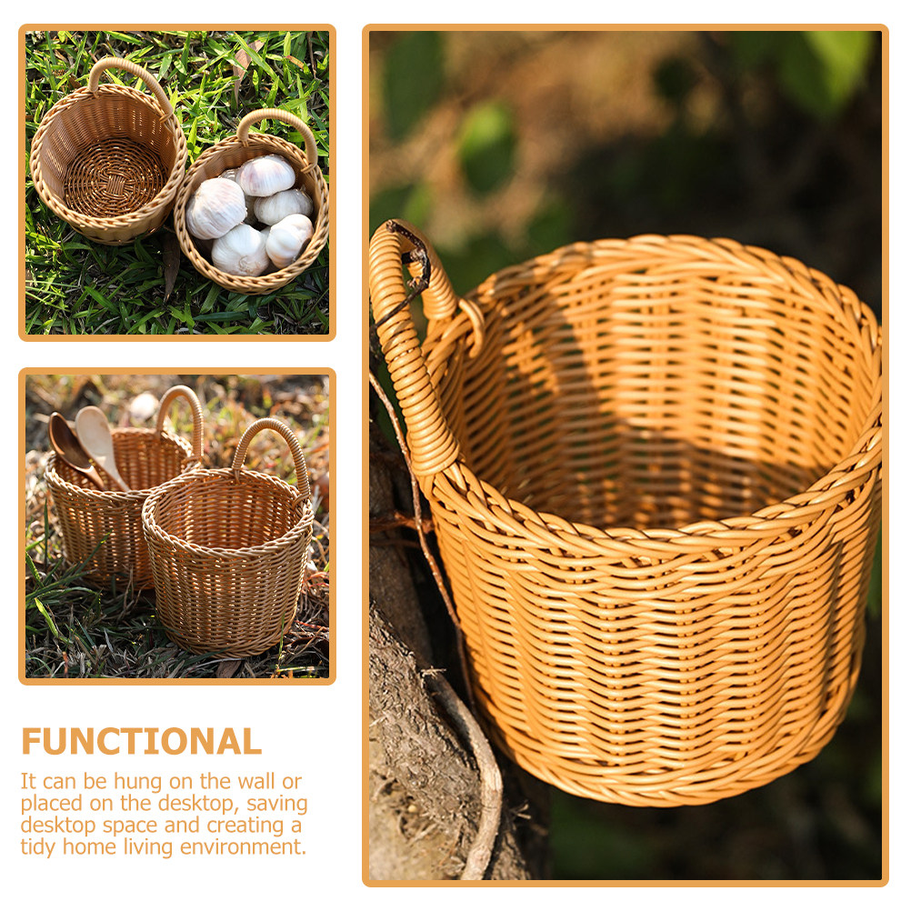 Imitation Woven Storage Basket - Woven Wall Basket recension och pris
