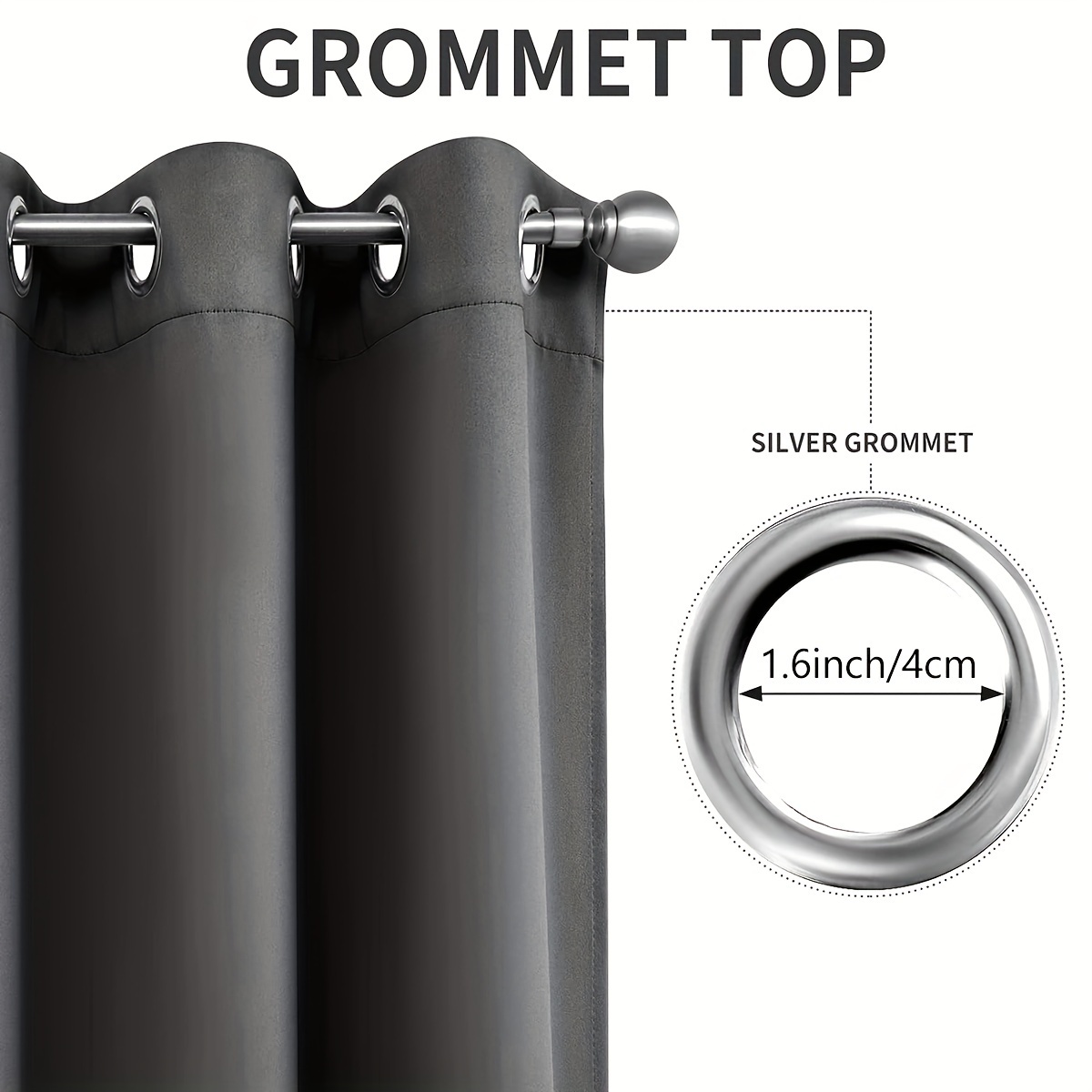 4 Panels Thermal Insulated Bla - Blackout Curtains recension och pris
