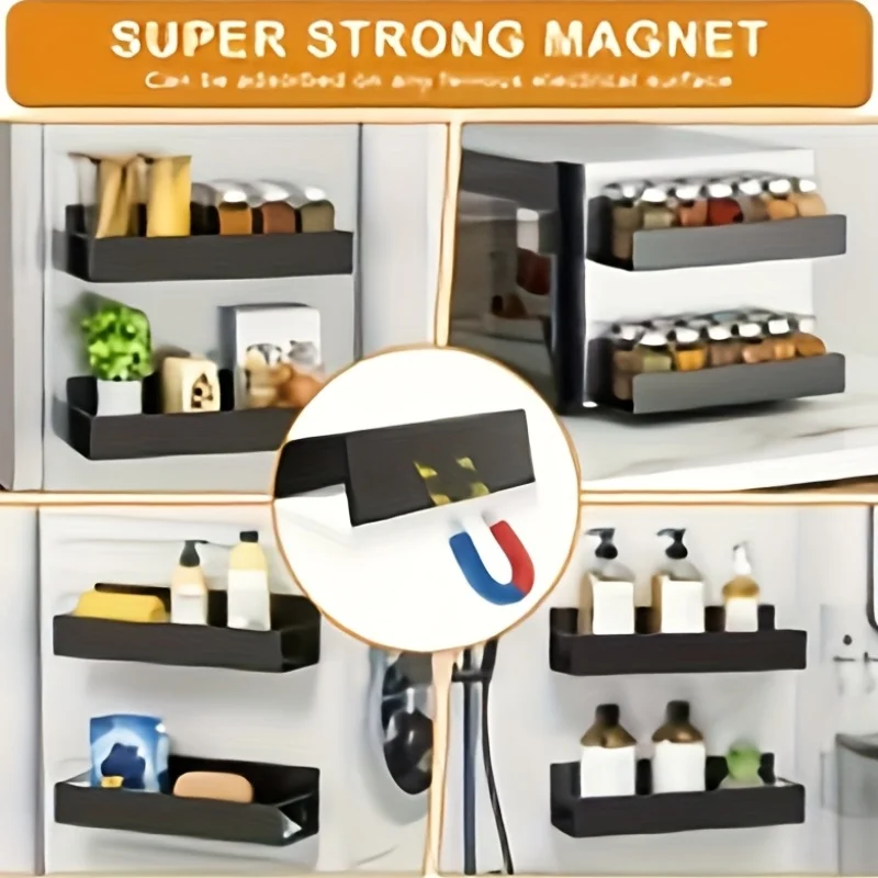 Magnetic Fridge Spice Rack Org - Woven Wall Basket recension och pris