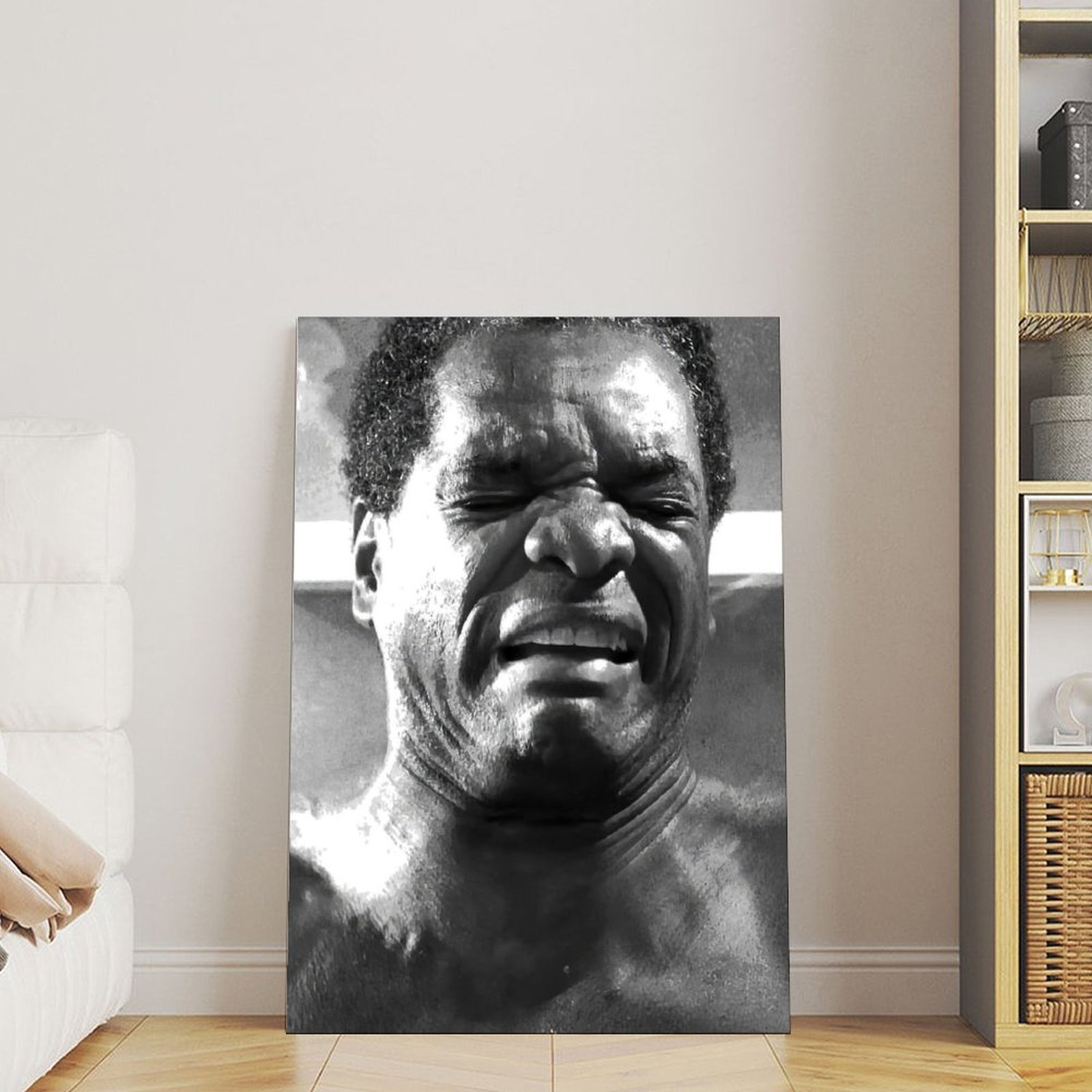 Black And White Expressive Man - Home Decor Express recension och pris