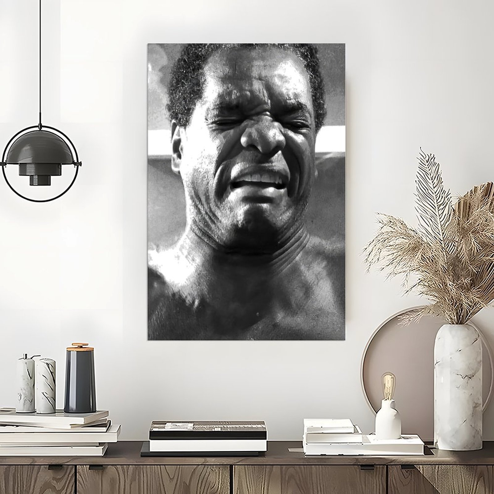 Black And White Expressive Man - Home Decor Express recension och pris