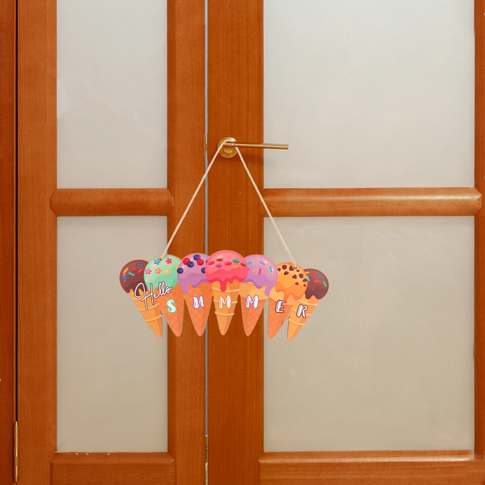 Wooden Ice Cream Door Sign Sum - Home Decor Nautical recension och pris