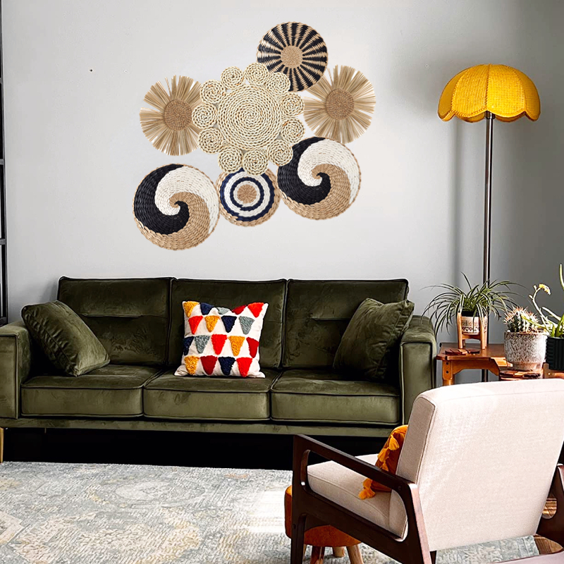 Straw Woven Wall Decoration Bo - Woven Wall Basket recension och pris