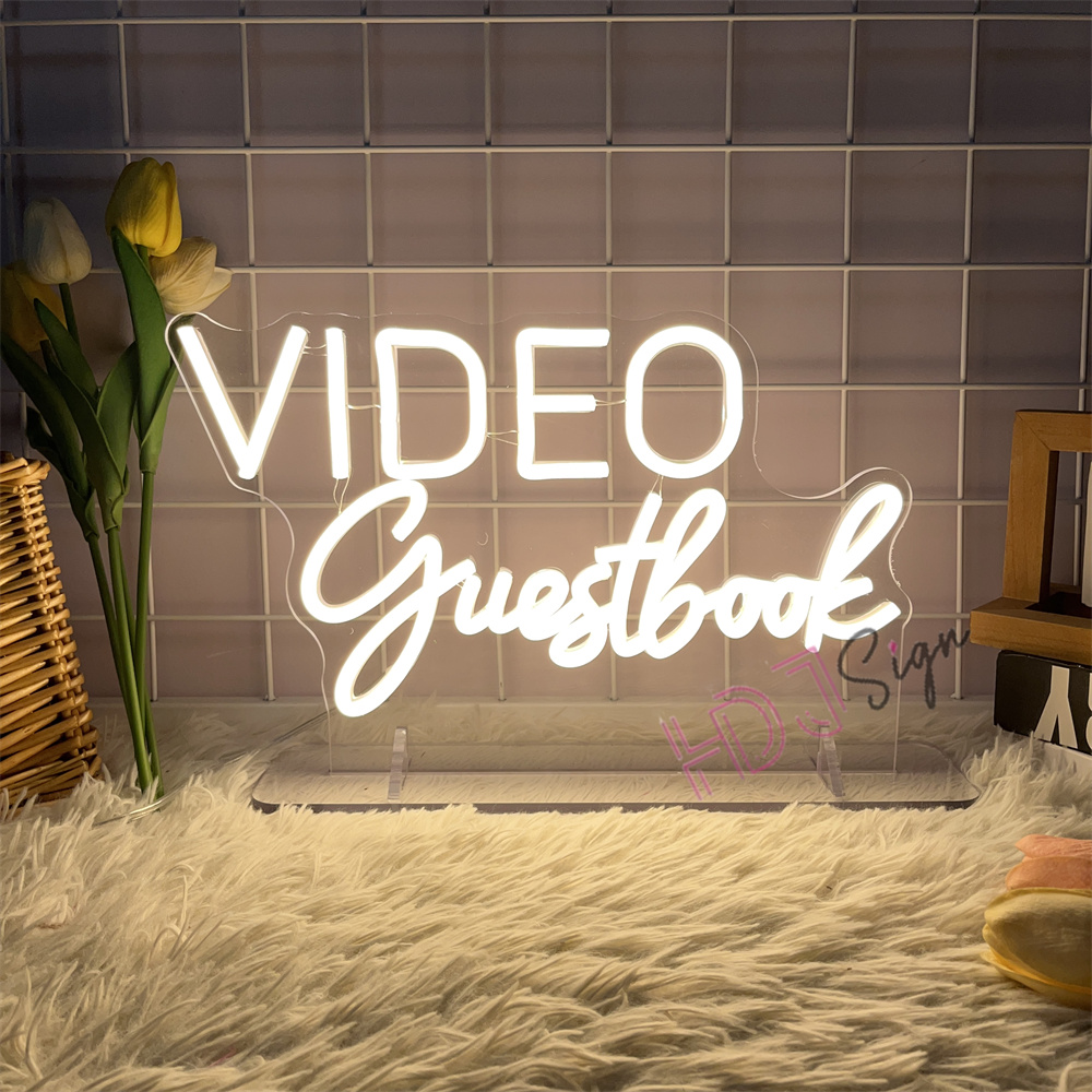 VIDEO Guestbook Audio Neon Sig - Home Decor Nearby recension och pris