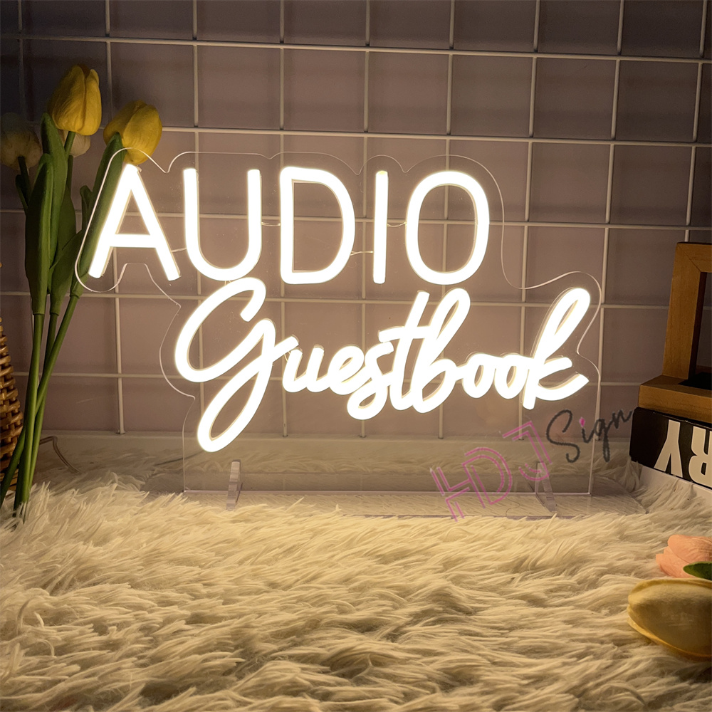 VIDEO Guestbook Audio Neon Sig - Home Decor Nearby recension och pris