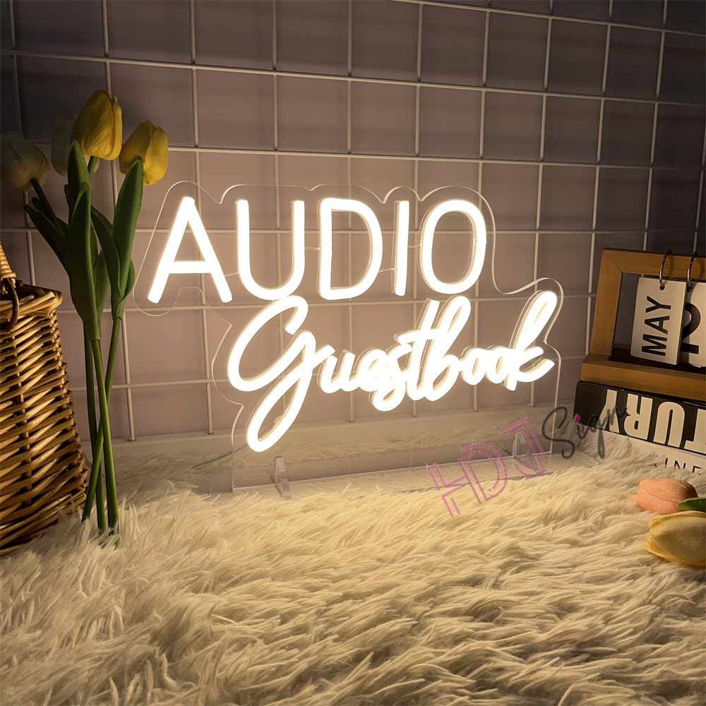 VIDEO Guestbook Audio Neon Sig - Home Decor Nearby recension och pris