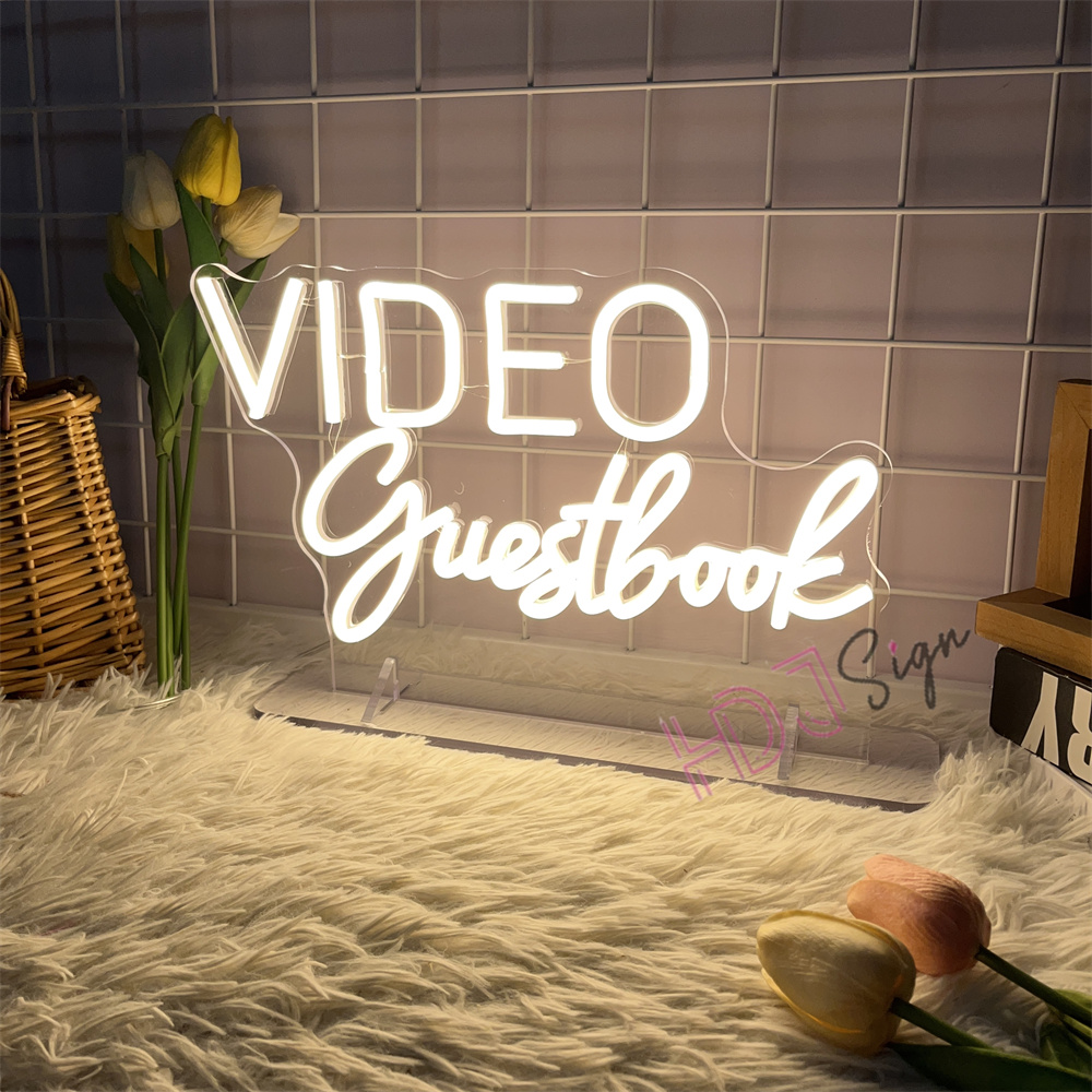 VIDEO Guestbook Audio Neon Sig - Home Decor Nearby recension och pris