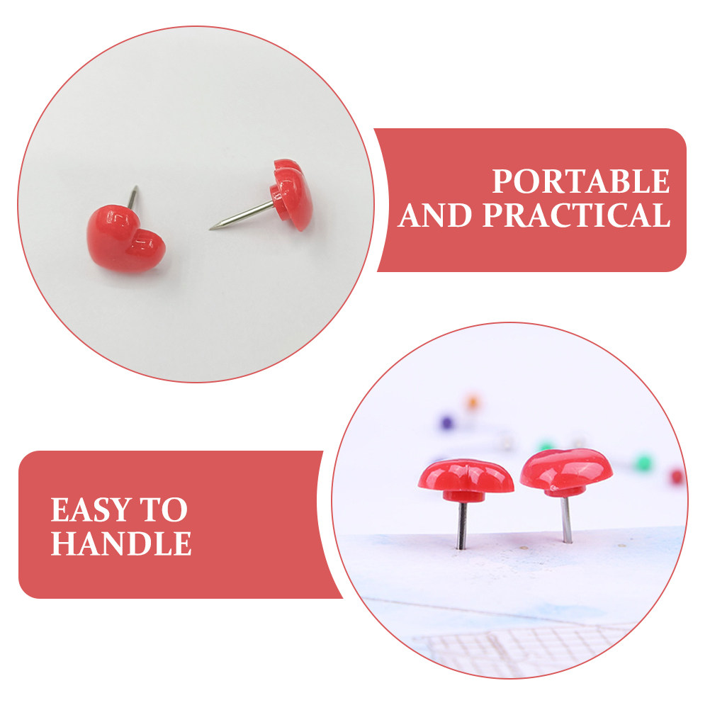 50Pcs Love Heart Push Pins Dec - Home Decor Location recension och pris
