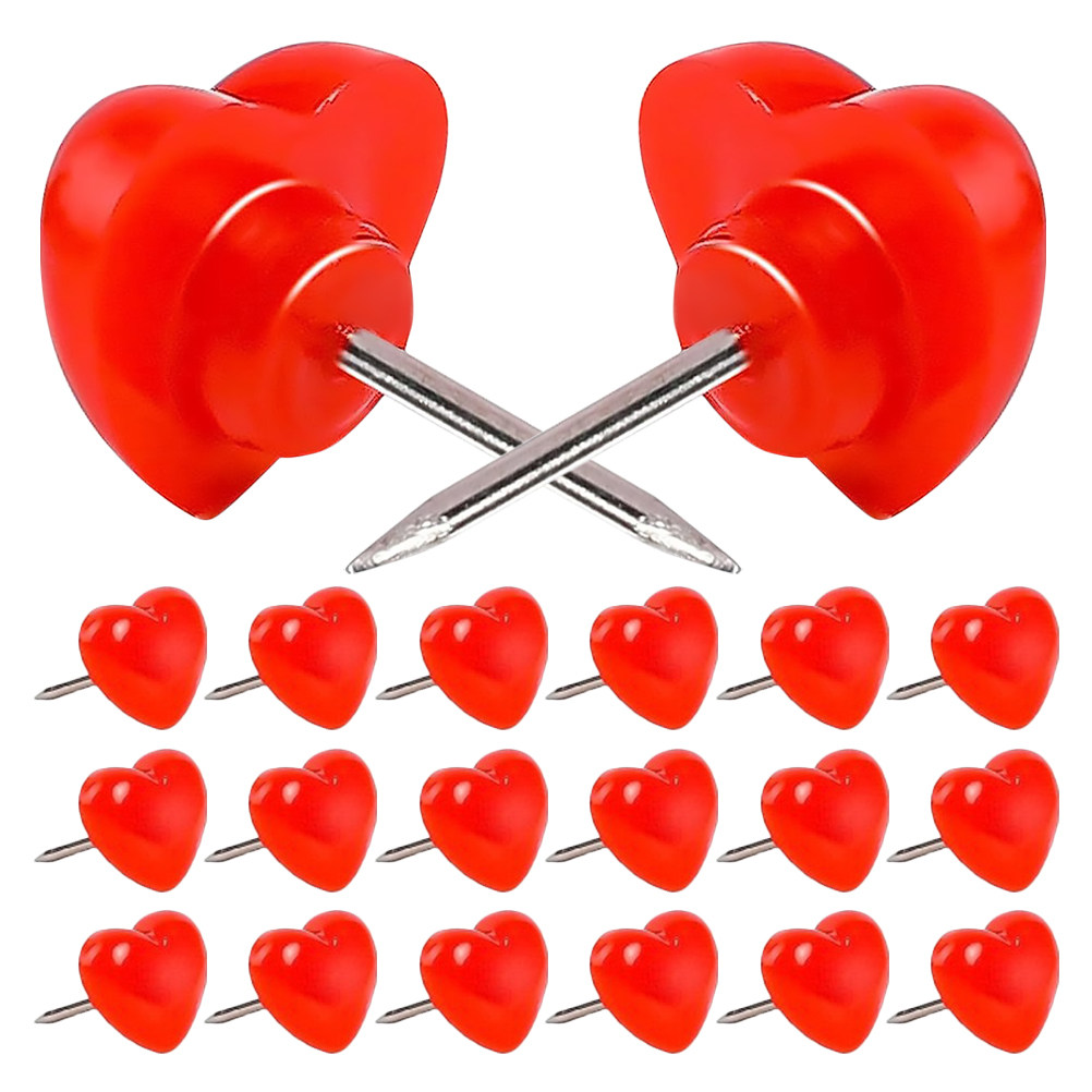 50Pcs Love Heart Push Pins Dec - Home Decor Location recension och pris